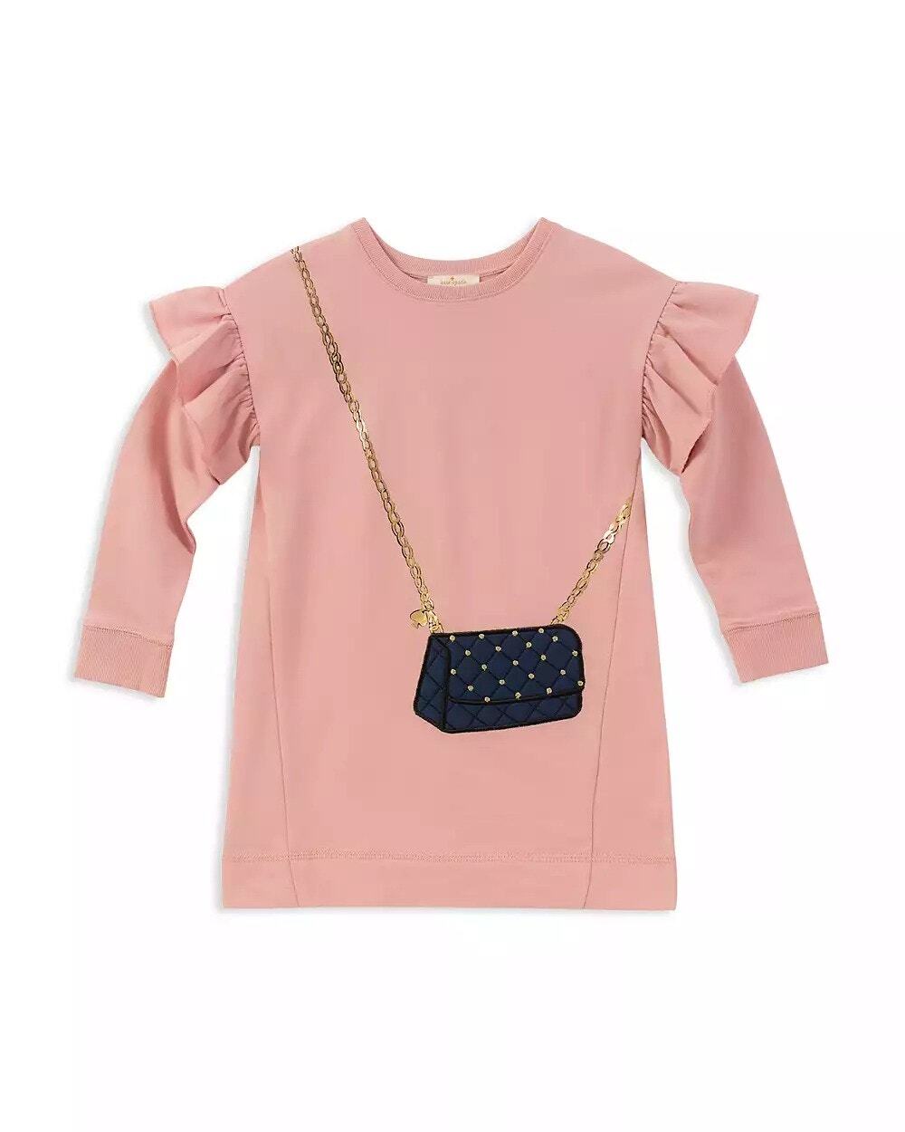 Kate Spade Girls' French Terry Quilted-Handbag Dress size 12 months
